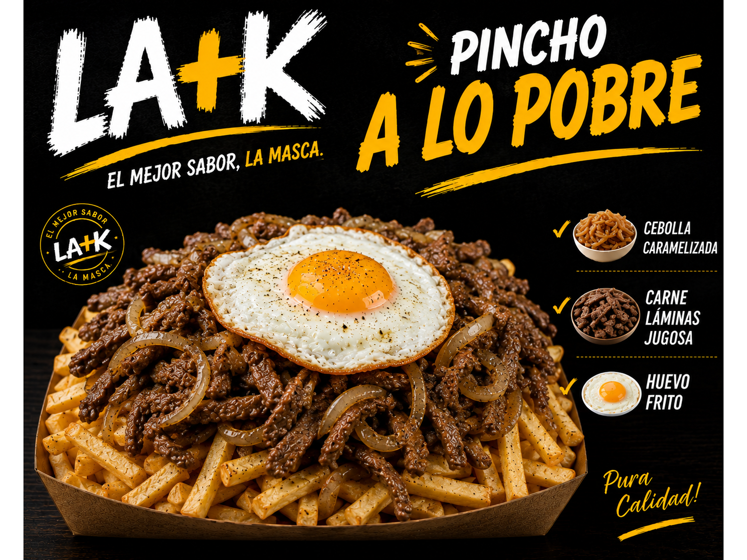 Pincho a lo pobre (CARNE)