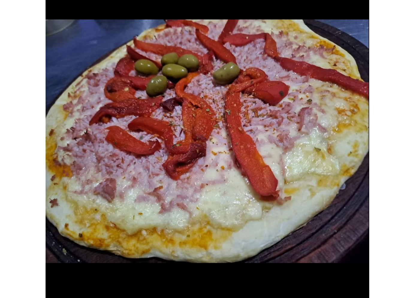 Jamón y morrones