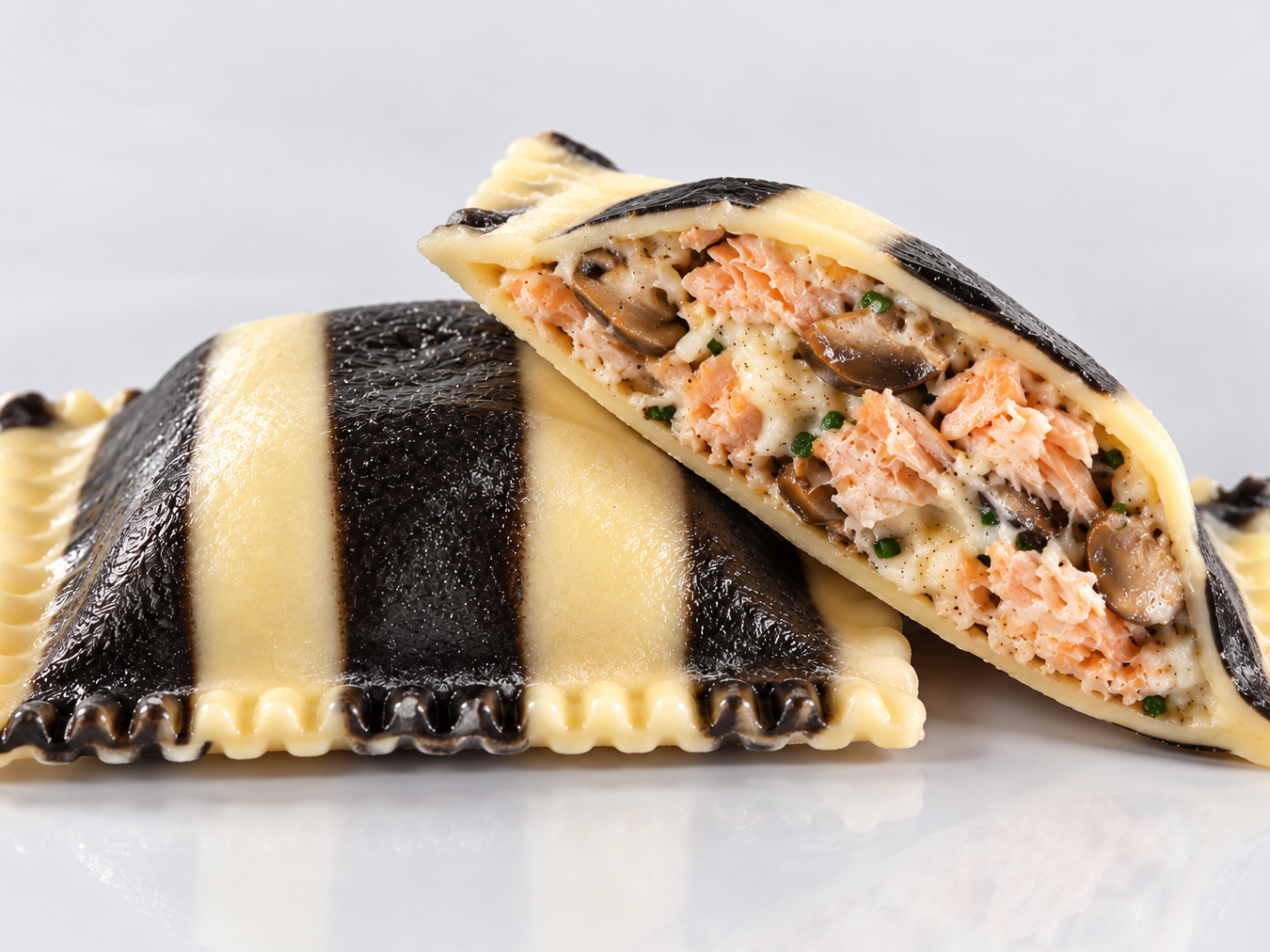 TRUCHAS AHUMADAS Y CHAMPIGNONES