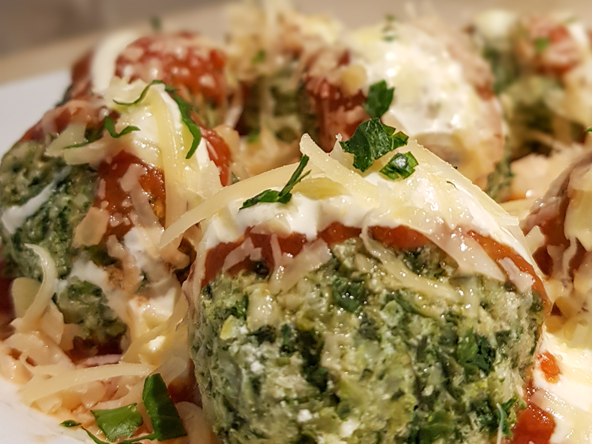 PROTEICO ESPINACA, RICOTA Y PARMESANO