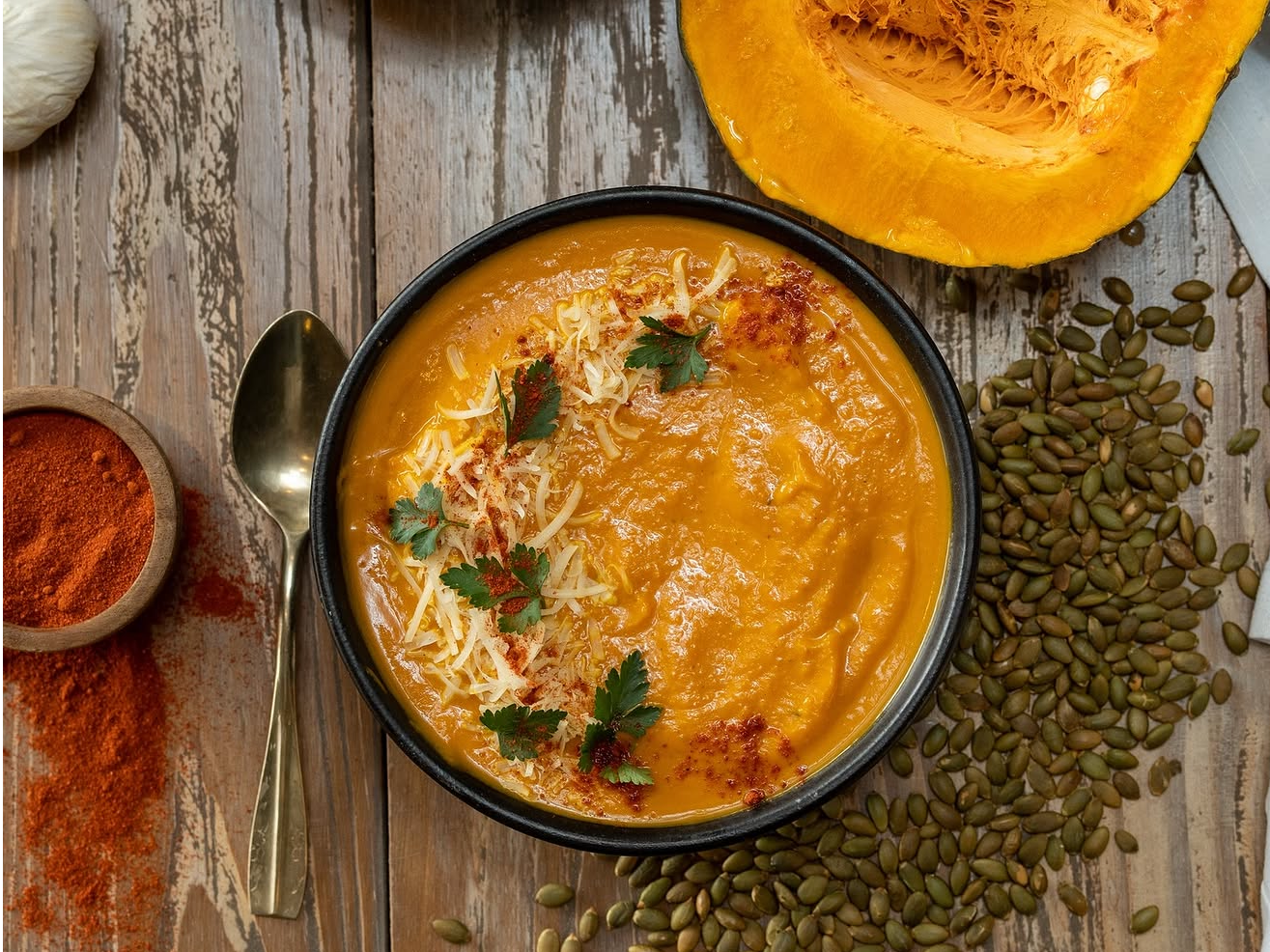 SOPA ROJA, TOMATE Y QUINOA