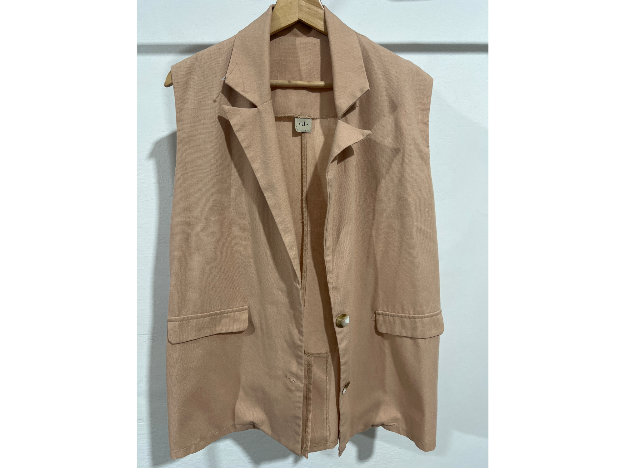 Chaleco sastrero beige