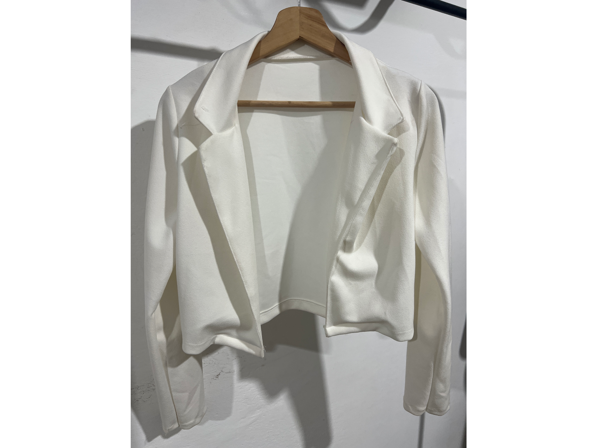 Blazer corto blanco