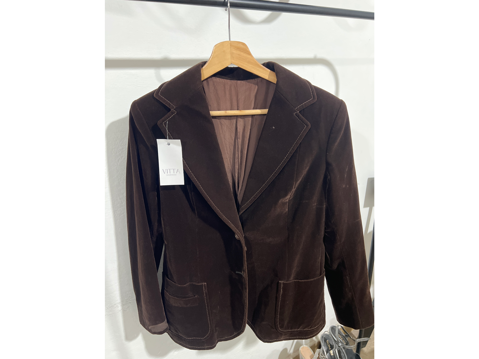 Blazer chocolate paño