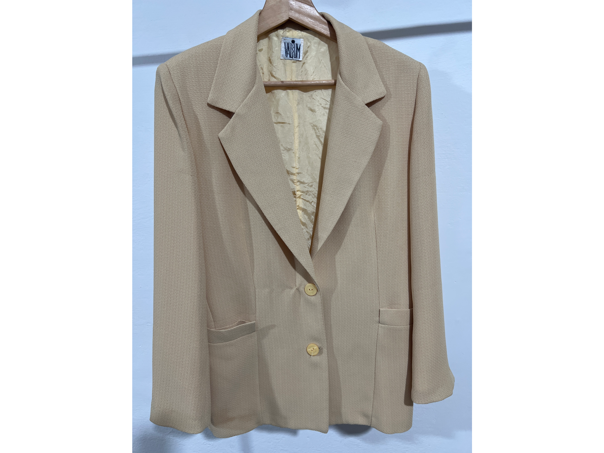 Blazer amarillo pastel