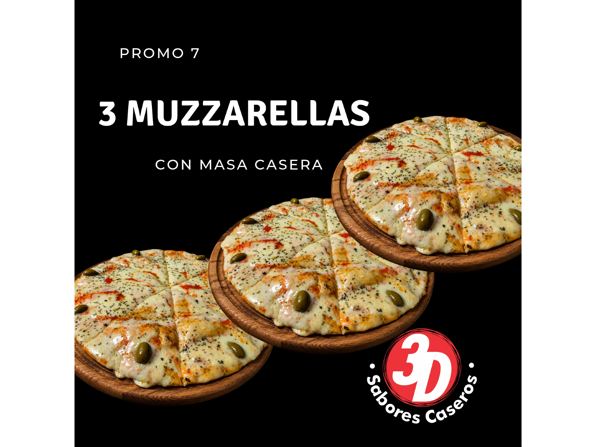 3 MUZZARELLAS