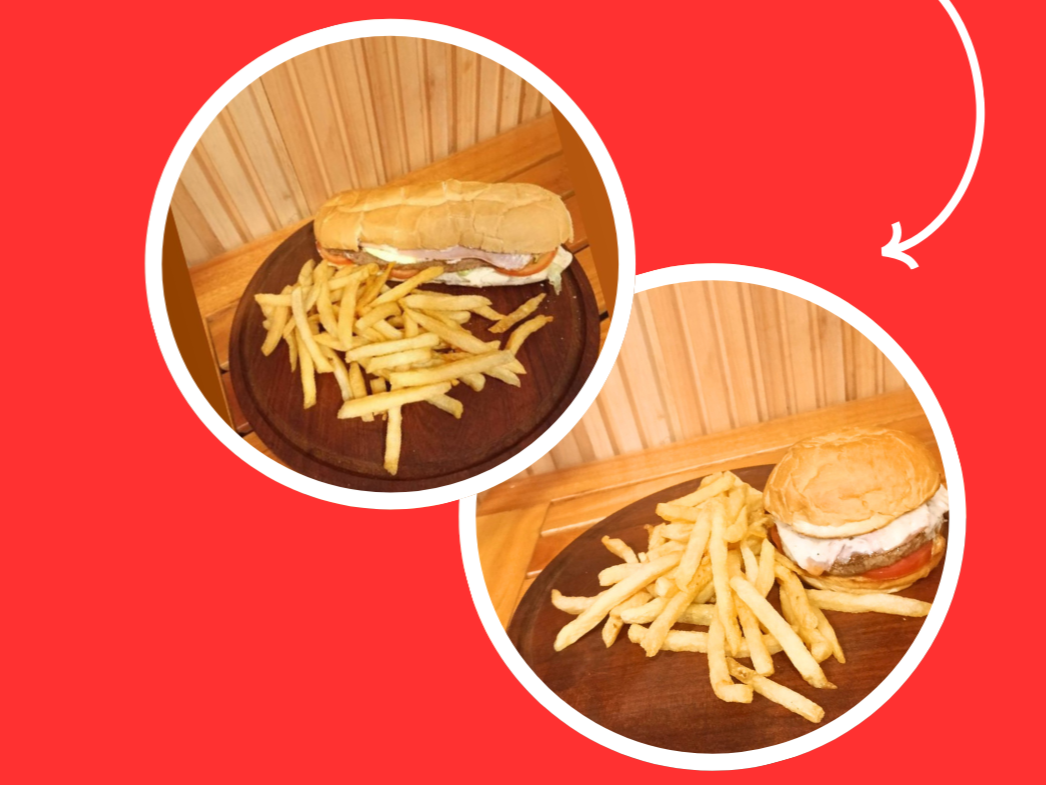 LOMO COMPLETO + HAMBURGUESA COMPLETA