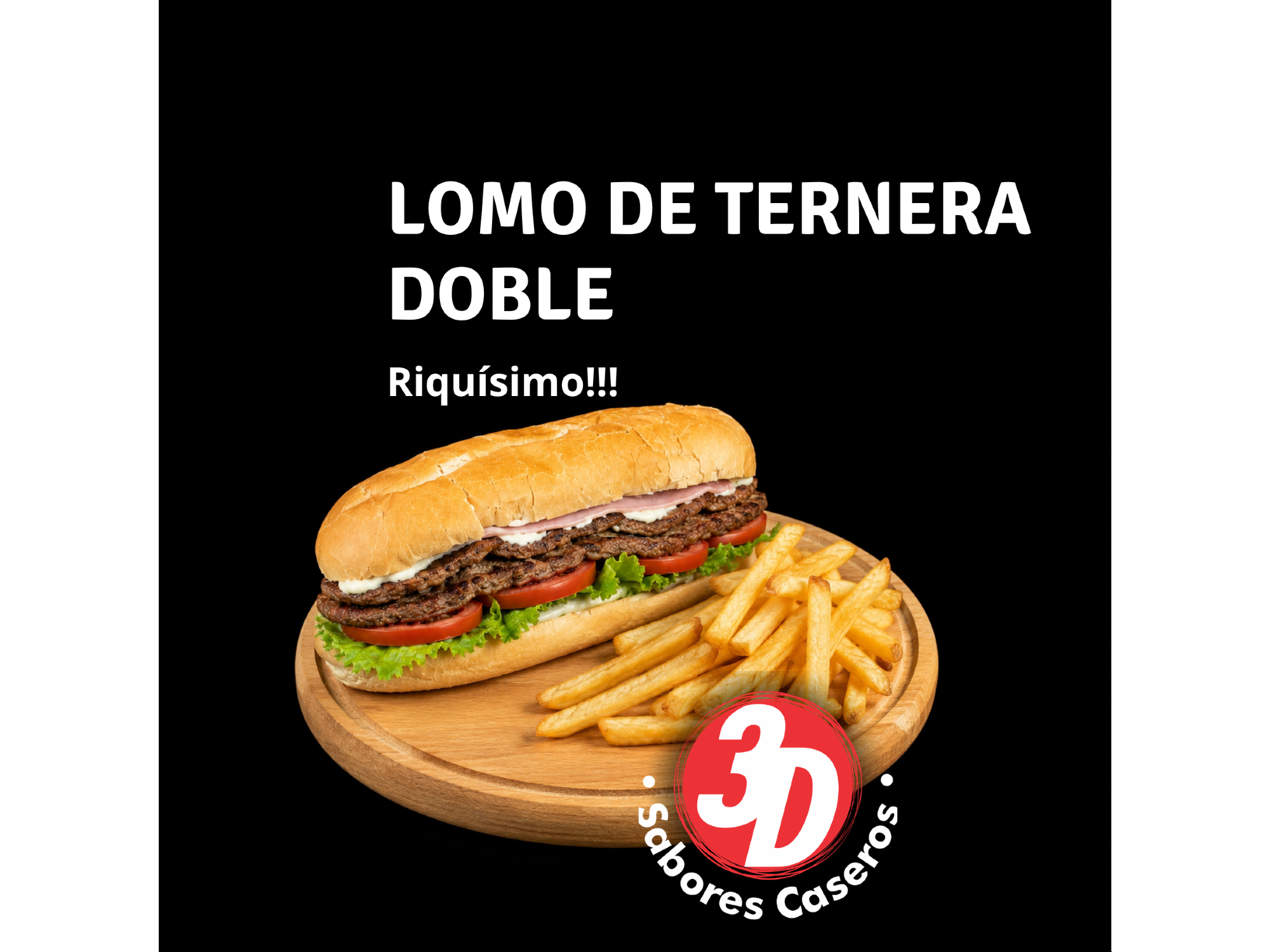 LOMO DOBLE + PAPAS FRITAS