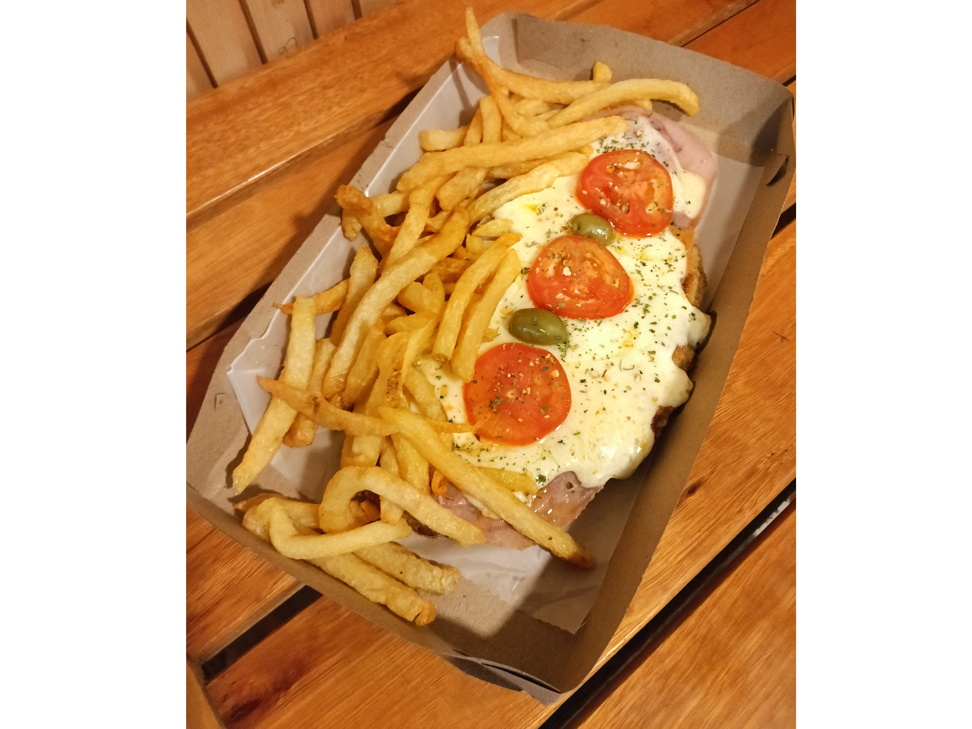 MILANESA A LA NAPOLITANA + PAPAS FRITAS