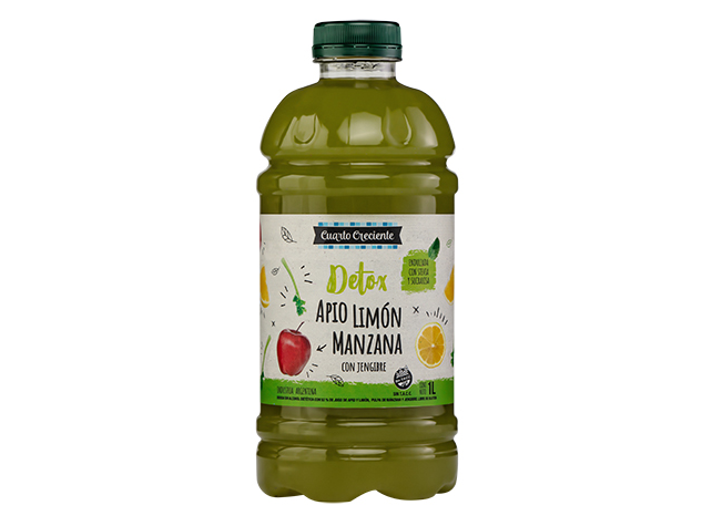 JUGO DETOX  DE APIO , LIMÓN Y MANZANA