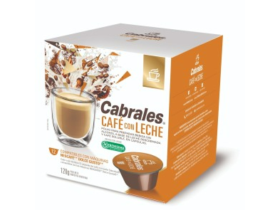 Cabrales Cápsulas Café con Leche 12x10g