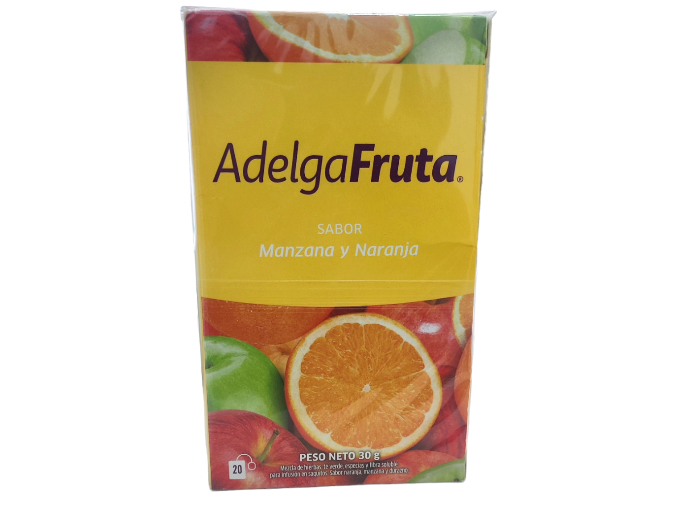 Adelgafruta sabor Manzana y Naranja SG x 20