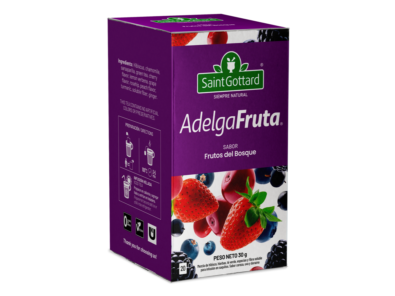 Adelgafruta sabor Frutos del Bosque SG x 20