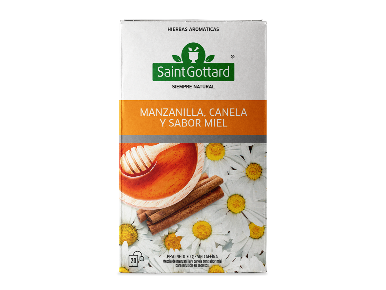 MANZANILLA, CANELA Y MIEL  x 20 SG