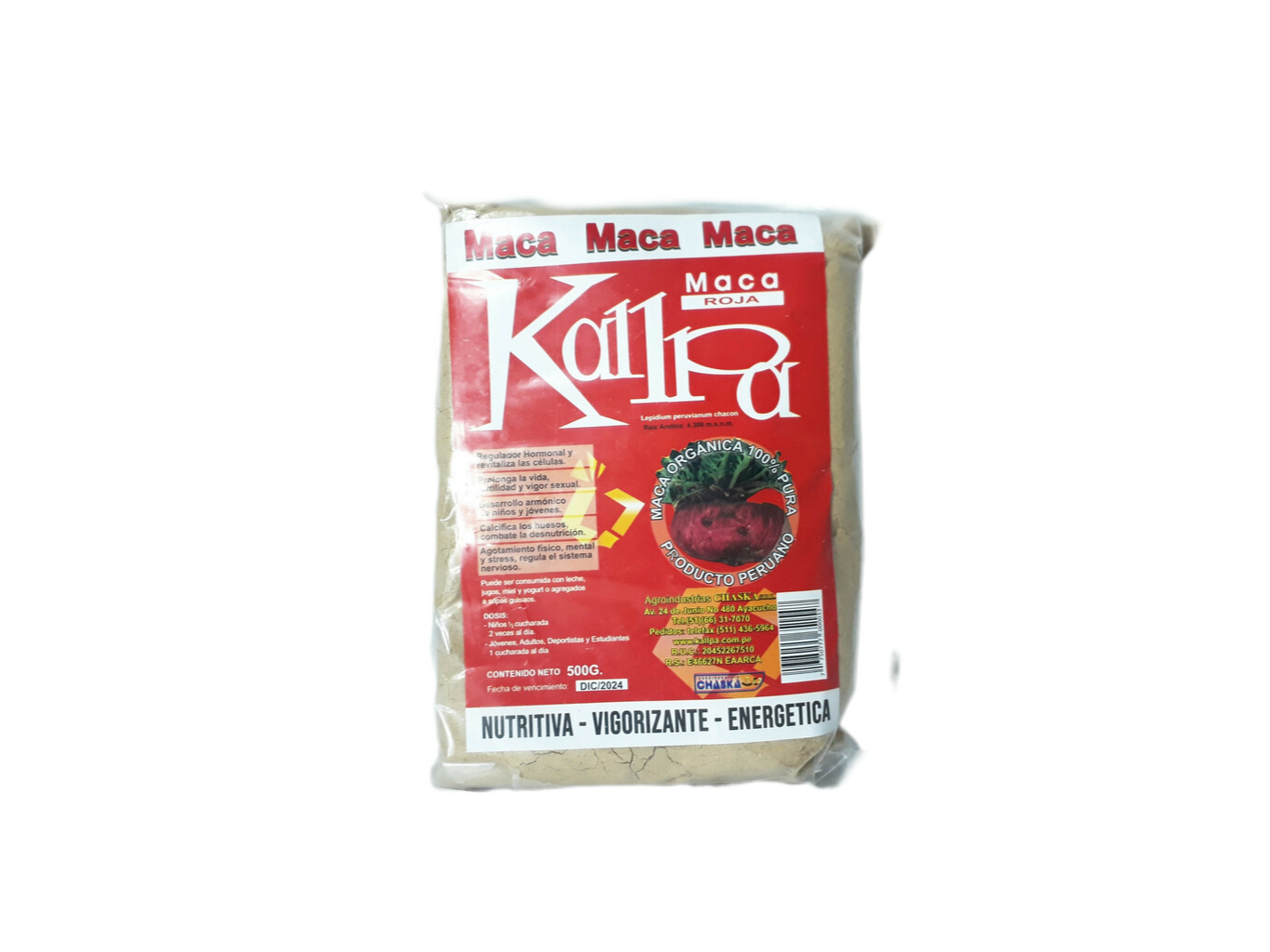 MACA ROJA PERUANA KALPA X 500 GR