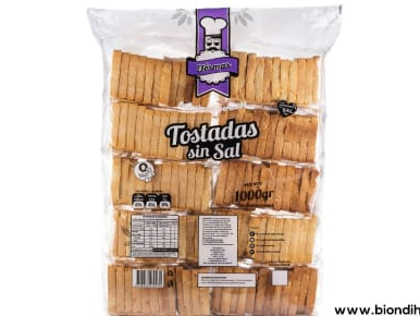 TOSTADAS SIN SAL 1KG