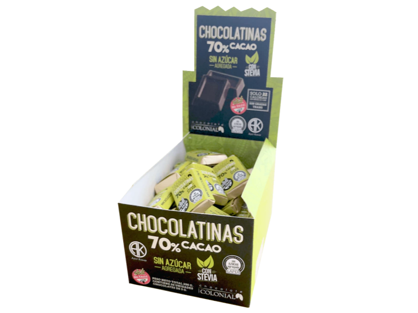 CHOCOLATINA COLONIAL CON STEVIA