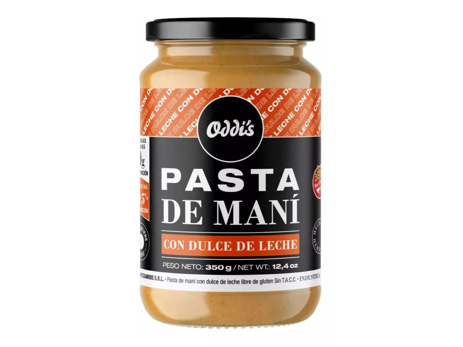 PASTA DE MANI CON DULCE DE LECHE - ODDY´S