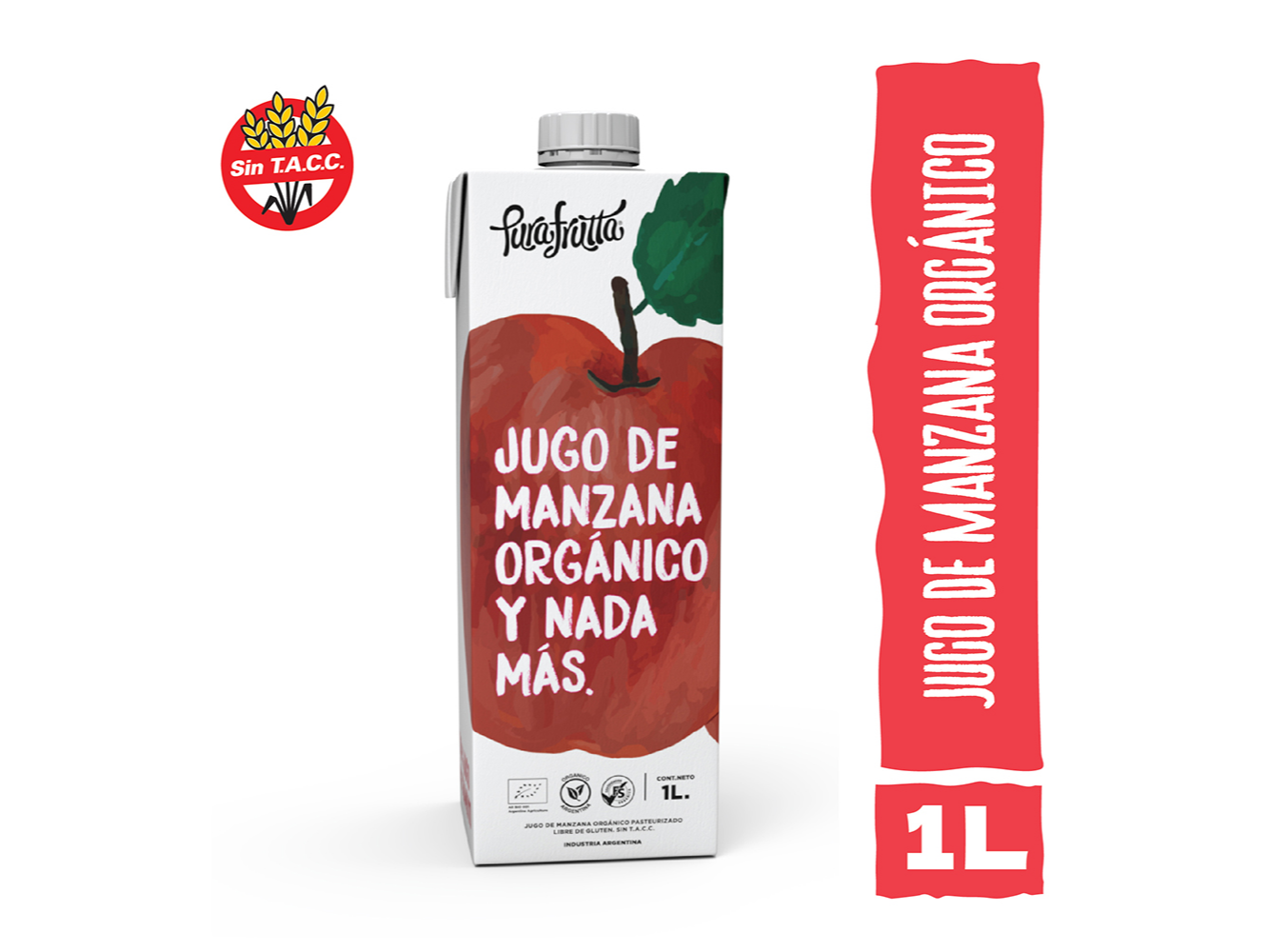 Jugos 100% Exprimidos de Manzana Organico