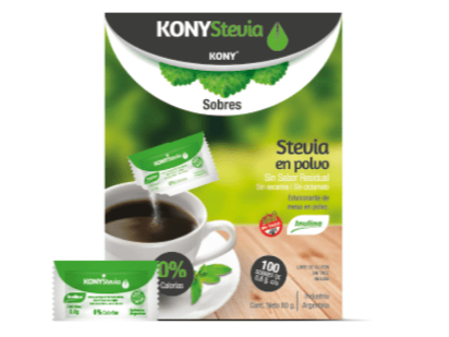 STEVIA KONY SOBRES X 100 UNID