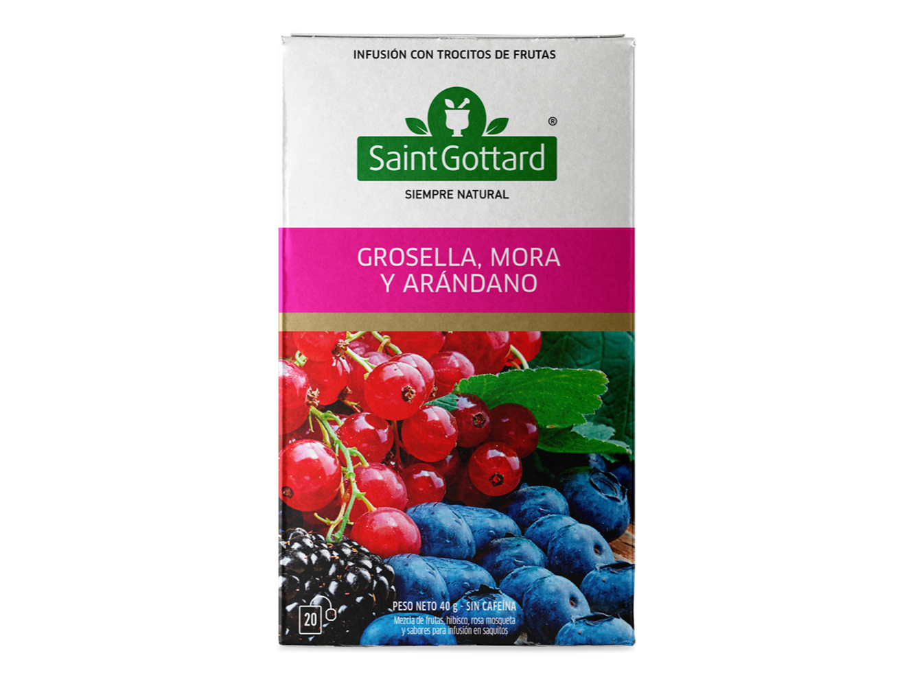 Grosella, Mora y Arandano SG x 20