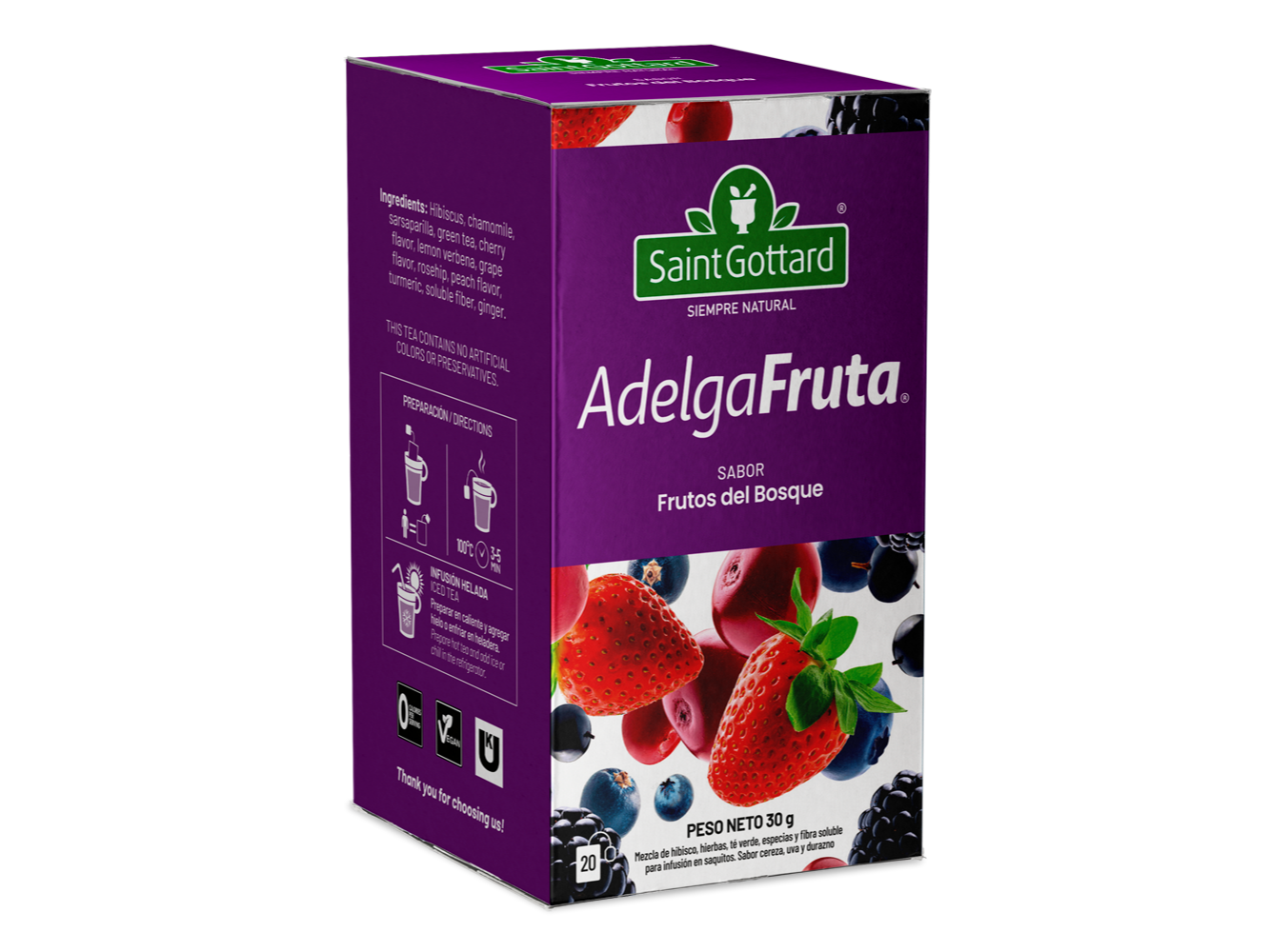 Adelgafruta sabor Frutos del Bosque SG x 20
