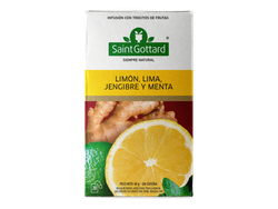 Limon, Lima, Jengibre y Menta SG x 20