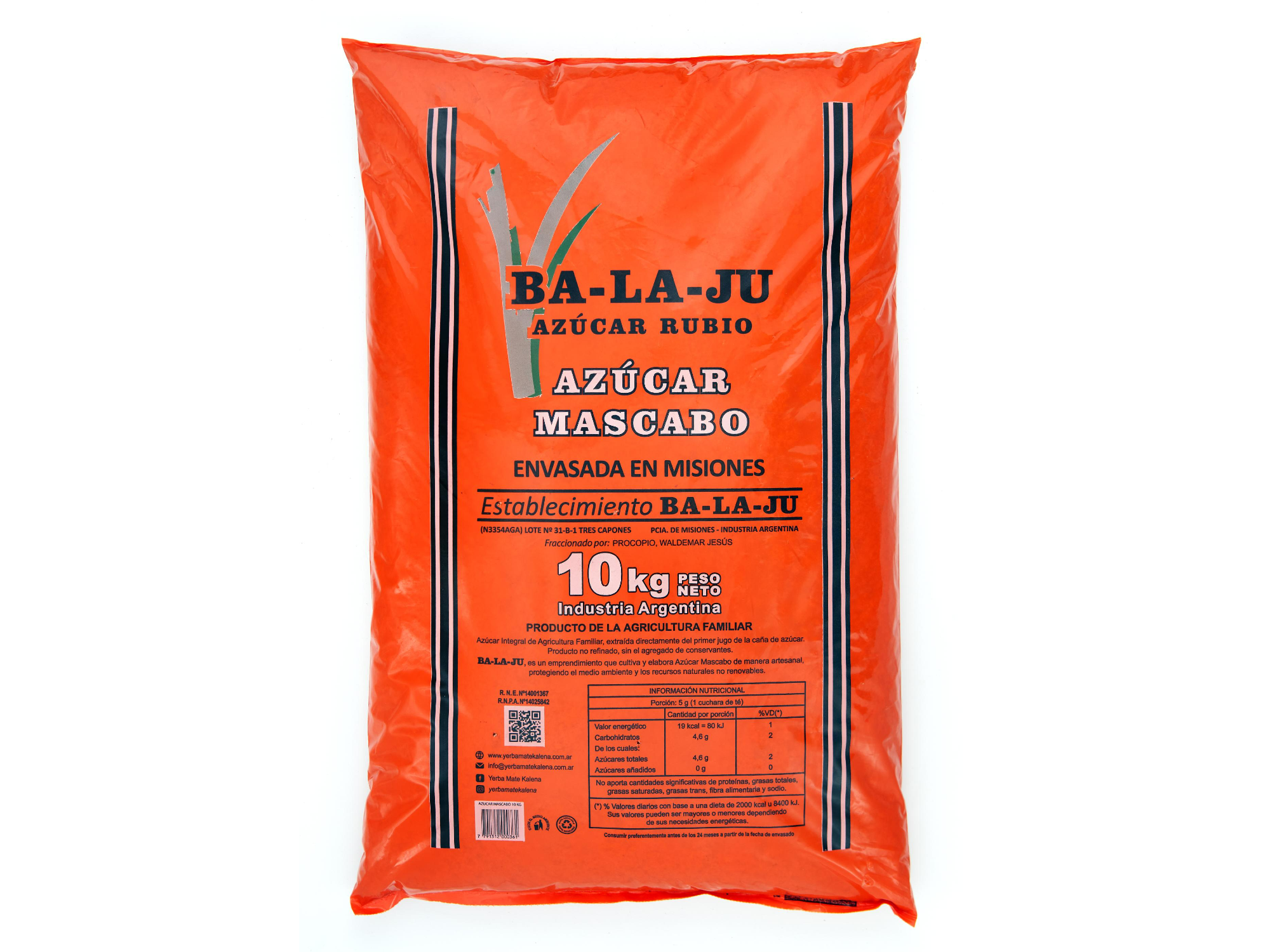 AZÚCAR DE MASCABO ( BA - LA - JU)