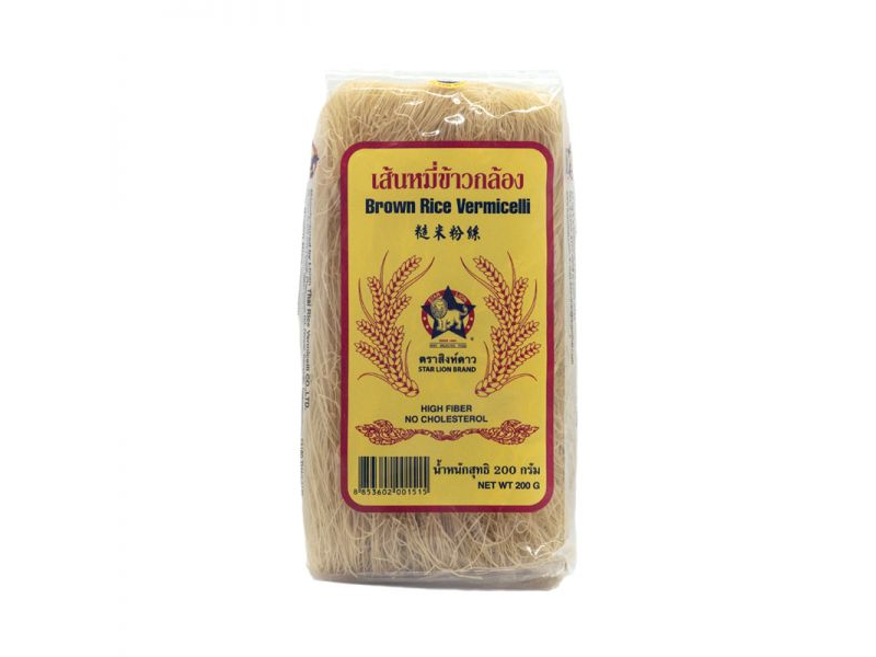 FIDEOS DE ARROZ INTEGRAL VERMICELLI STAR LION 200 G SIN TACC