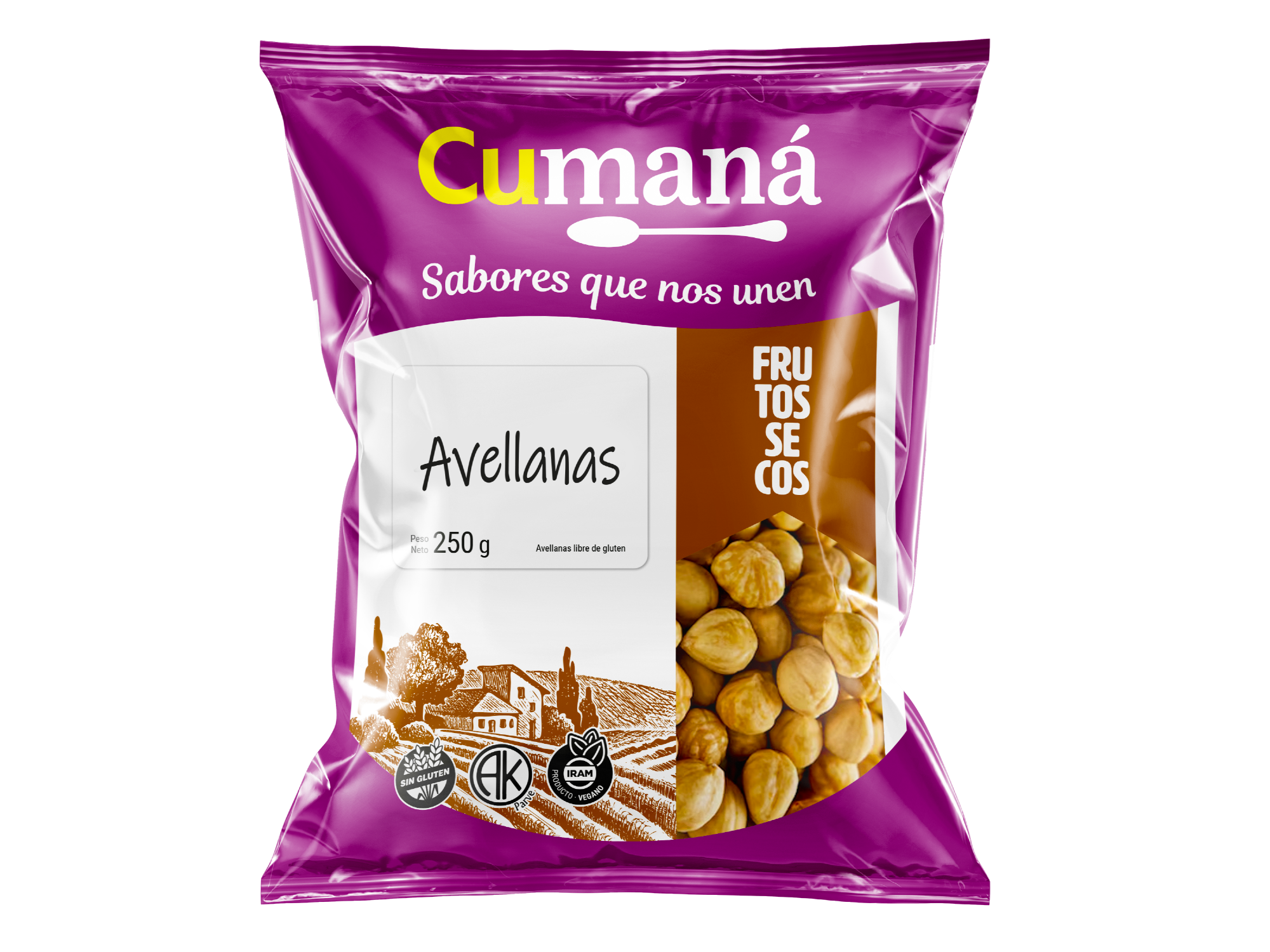 AVELLANAS X 250 GRS CUMANA