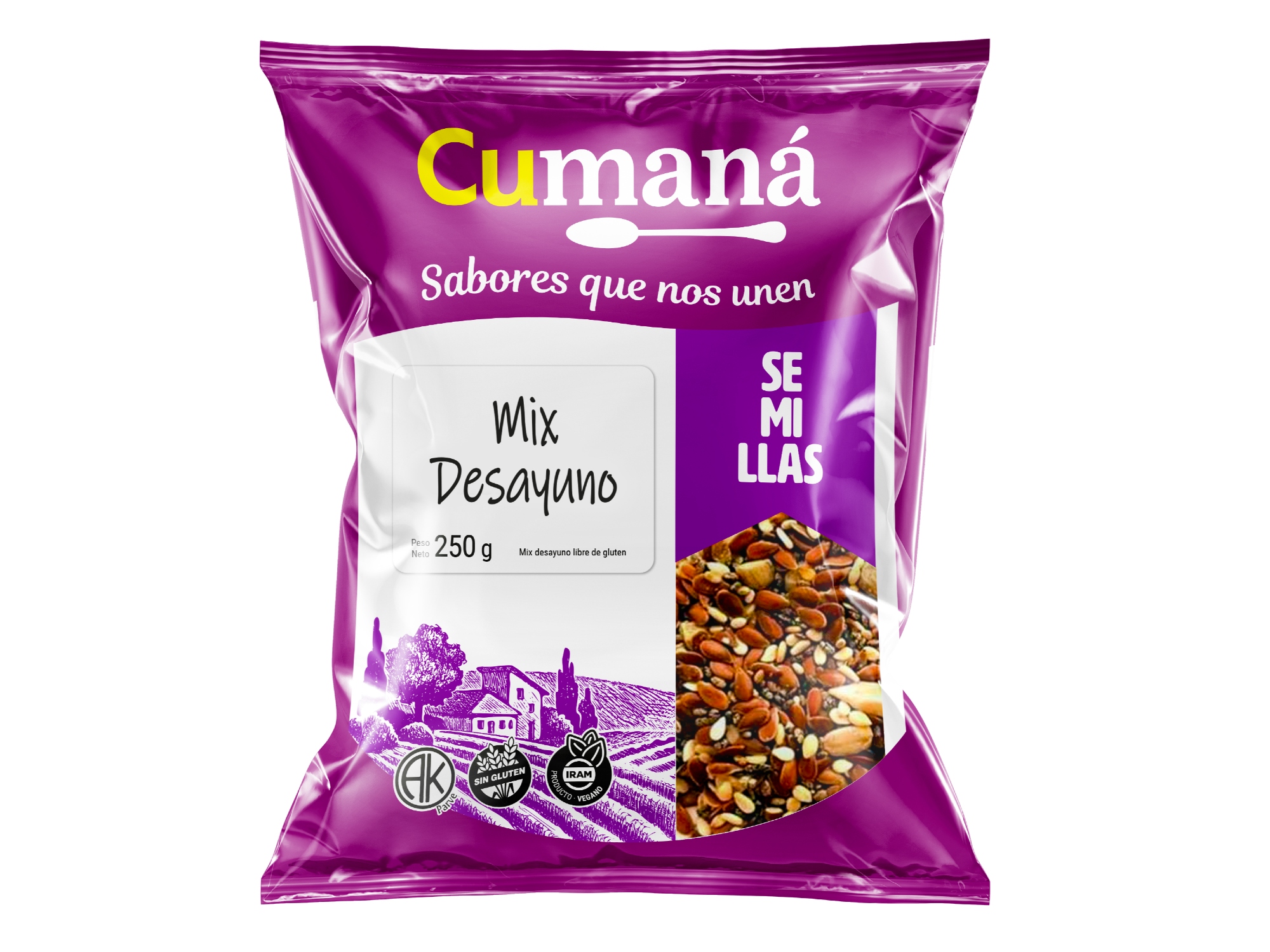 MIX SEMILLAS PARA EL DESAYUNO X 250 GRS CUMANA