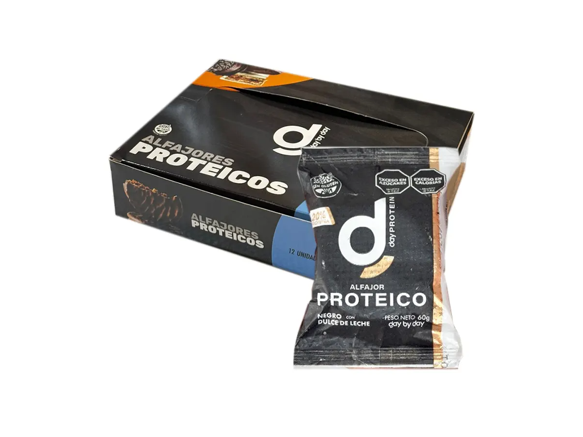ALFAJOR PROTEICO NEGRO X 12U