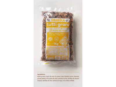 GRANOLA CON PASTA DE MANI TUTTI GRANI X 1KG