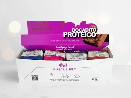 BOCADITO PROTEICO X 12 UNID MUSCLE PRO