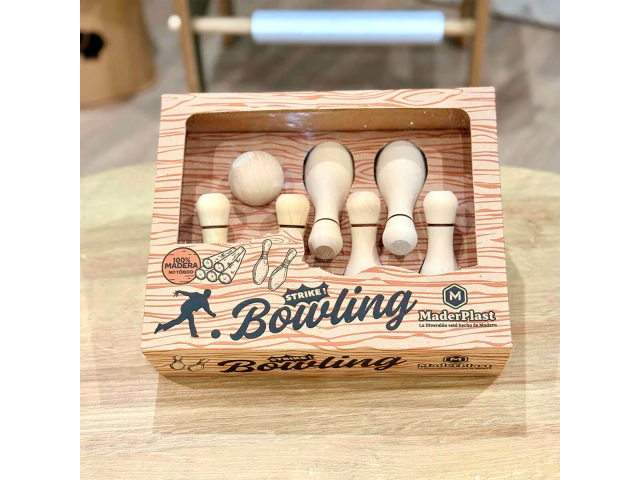 Juego de Bowling 6 Pinos de Madera - PRESTAMO - VALOR SOLO EN CASO DE NO DEVOLUCION O ROTURA (Copia) (Copia)