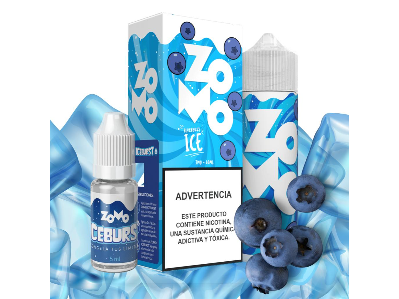 JUICE ZOMO BERRIES ICE 60ML 3MG