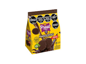 MARINERITA CON BAÑO DE CHOCOLATE NEGRO X125G PRAAT