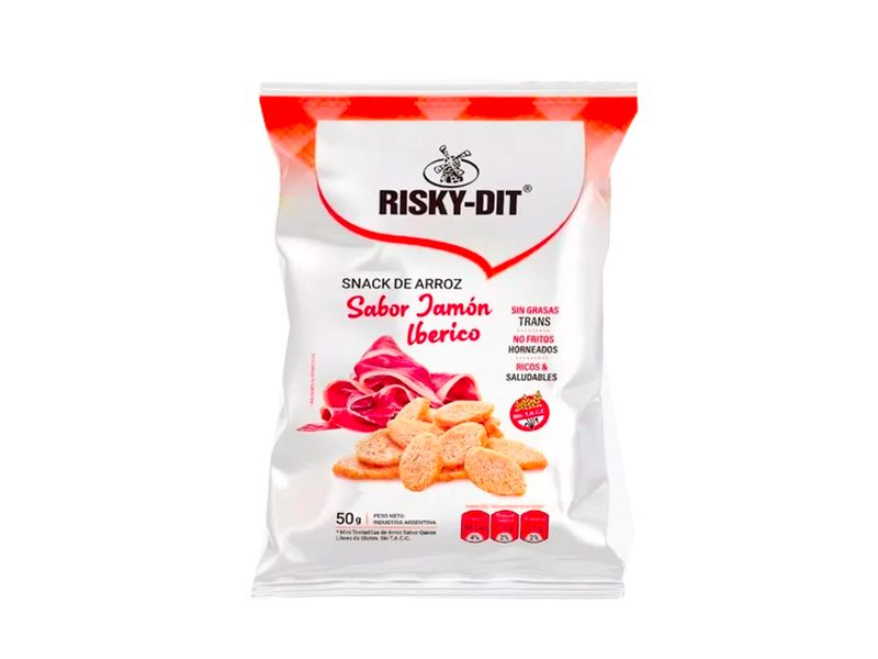 Snack Arroz Riskydit Jamon Iberico 50g