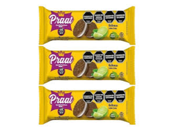 GALLETA RELLENA CON LIMA X85G PRAAT