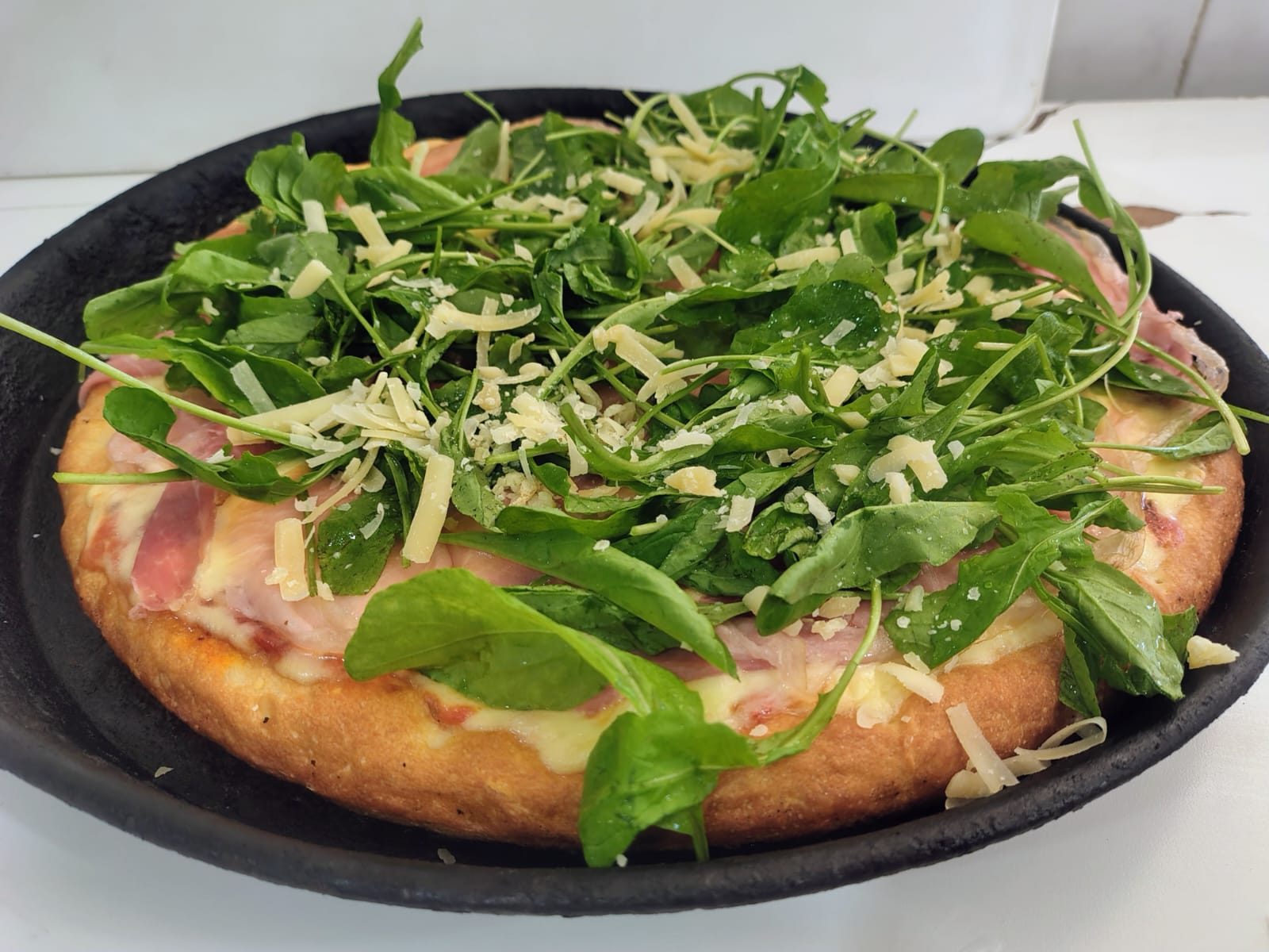 rucula y jamon crudo