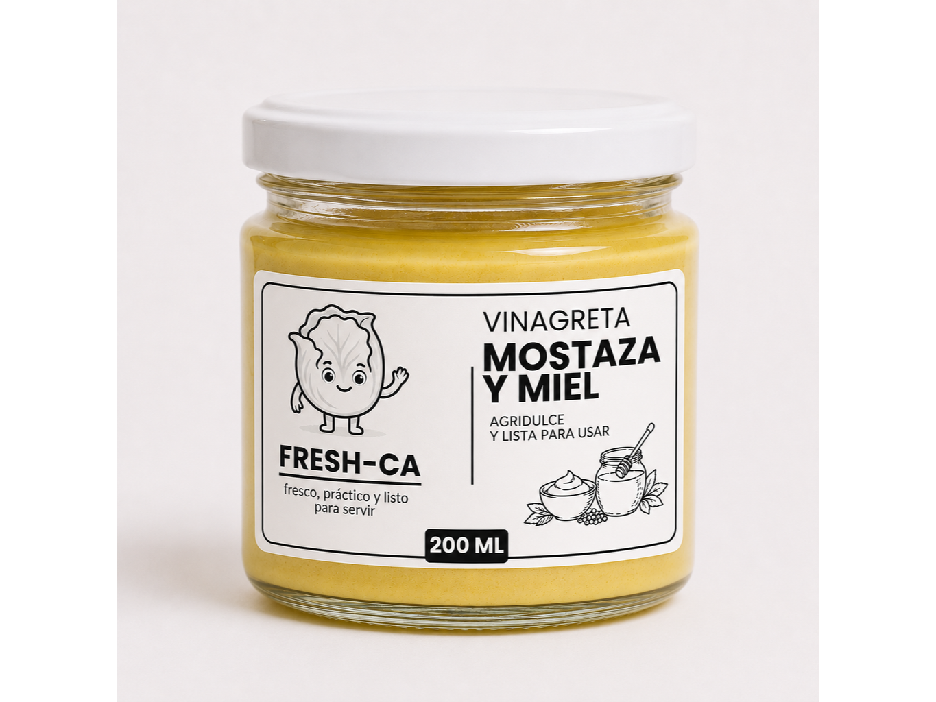 VINAGRETA MOSTAZA Y MIEL 200 ML