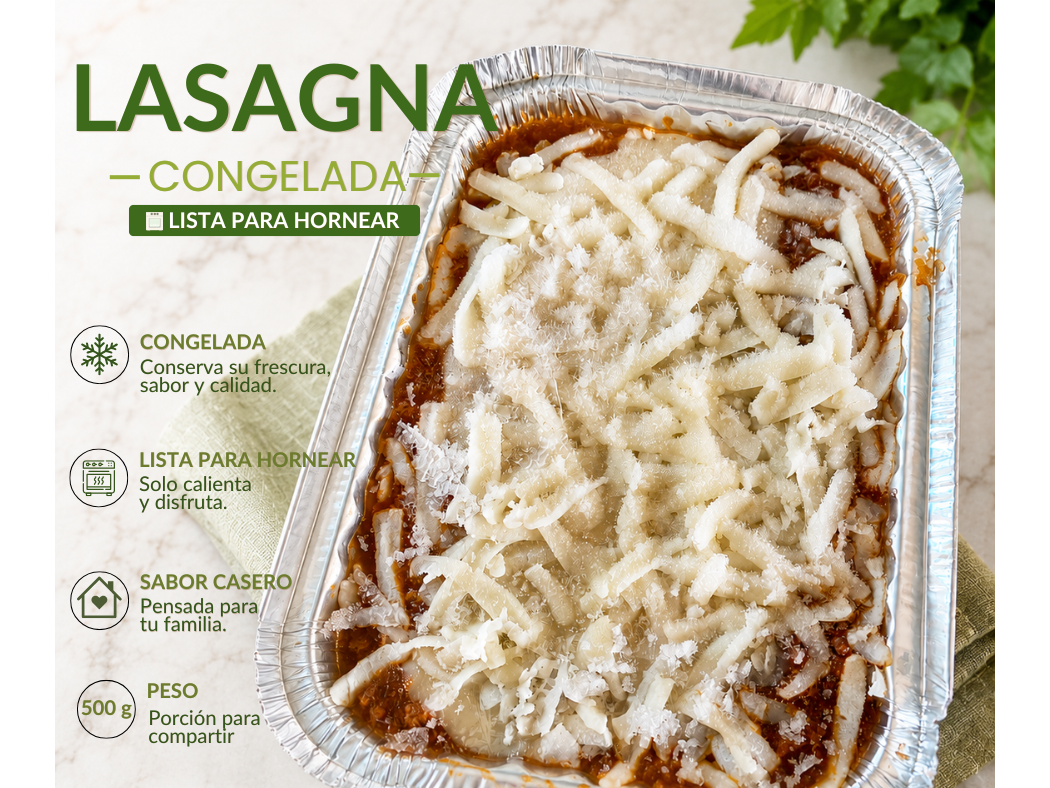 LASAGNA CONGELADA 500 G