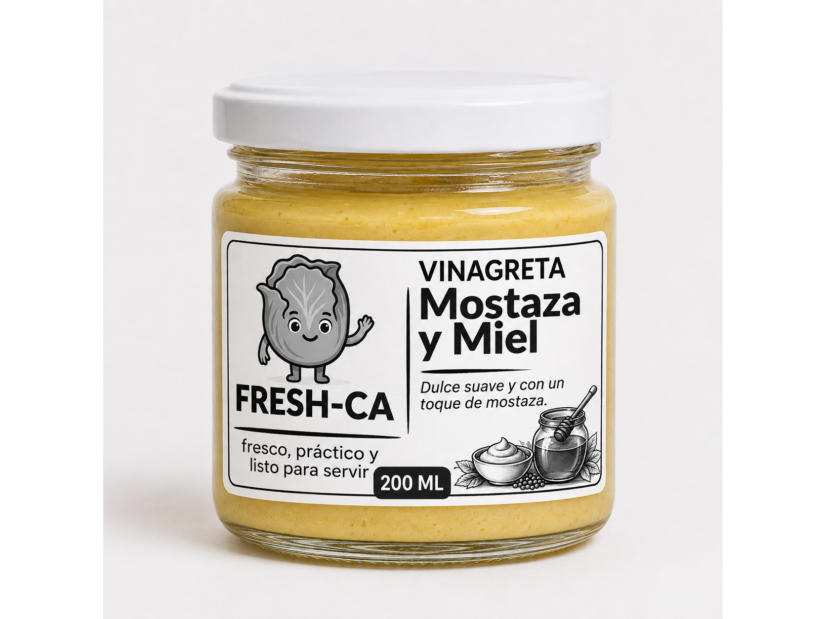 VINAGRETA MOSTAZA Y MIEL 200 ML