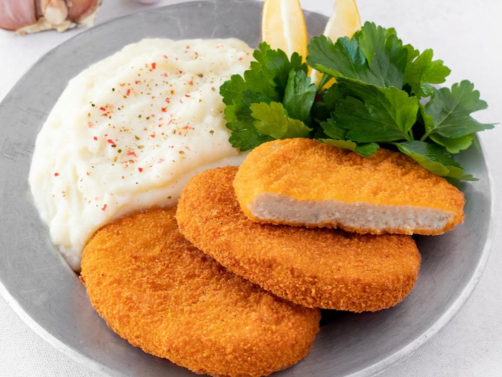 HAMBURGUESAS DE POLLO CON JAMON Y QUESO