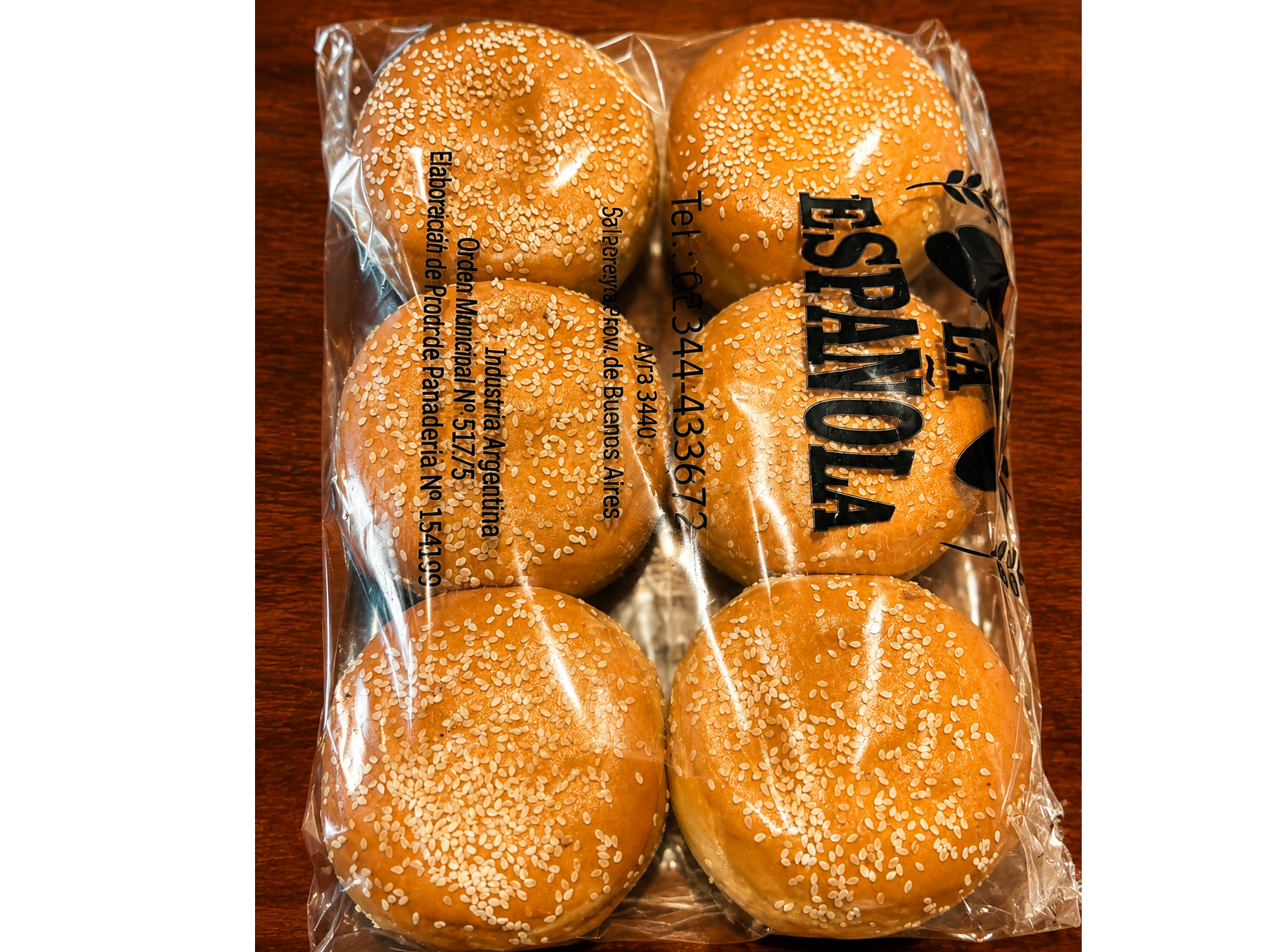 PAN DE HAMBURGUESA DE VIENA X 6 UNID