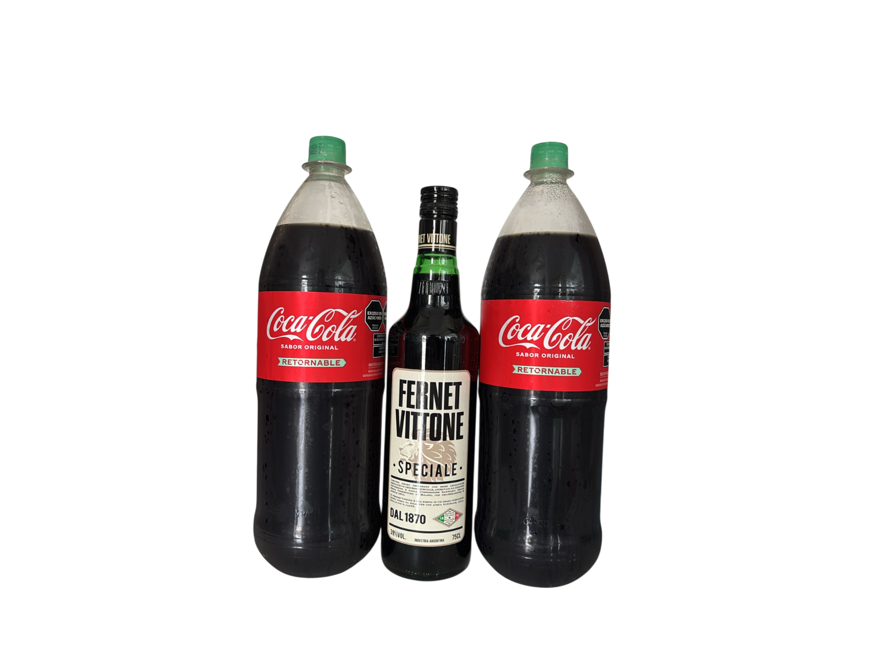 FERNET VITTONE 750ML + 2 COCAS RETOR 2LTS