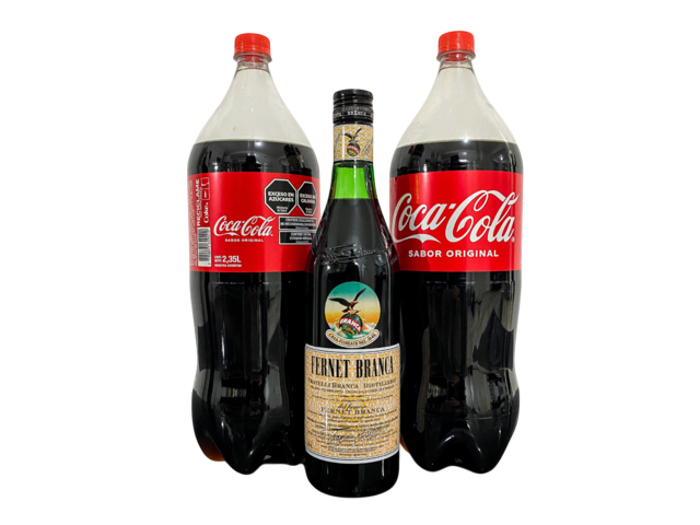 FERNET BRANCA 750ML + 2 COCA DESC 2.25LTS