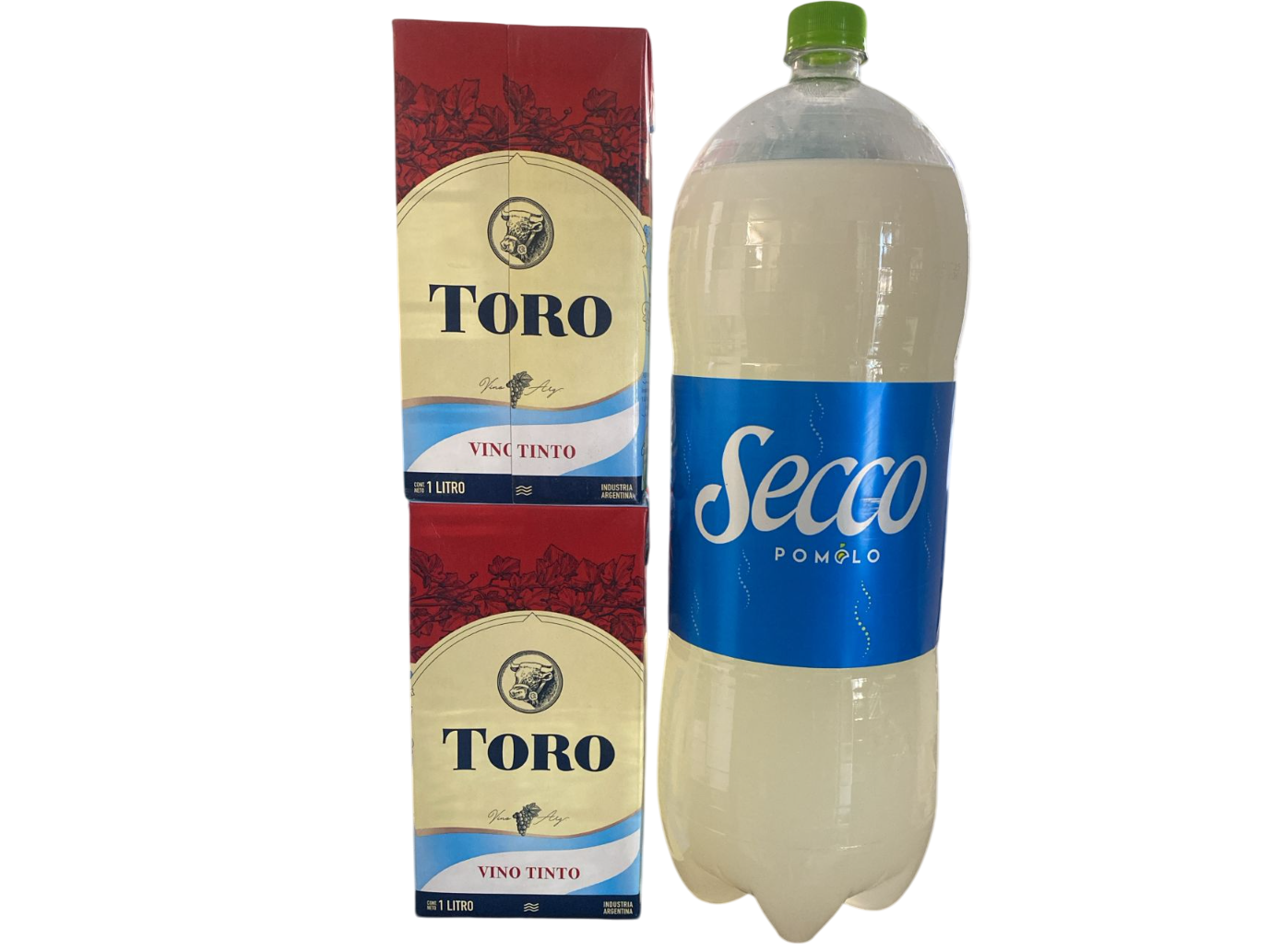 2 TOROS 1L + SECCO POMELO 3L