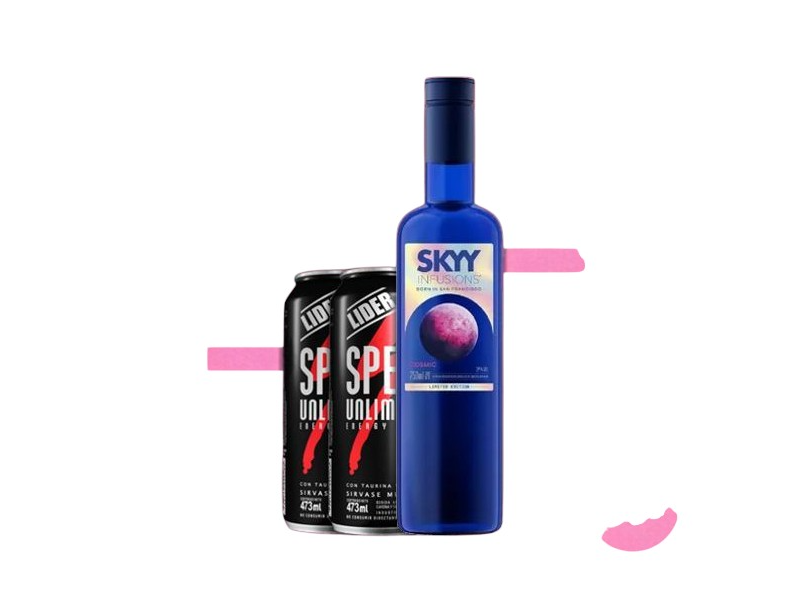 VODKA SKYY COSMIC 700ML + 2 SPEED