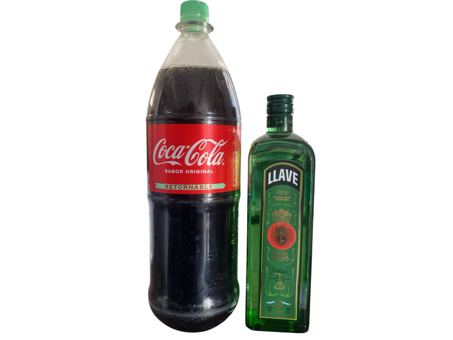 GINEBRA LLAVE 700ML + 1 COCA RETOR 2L